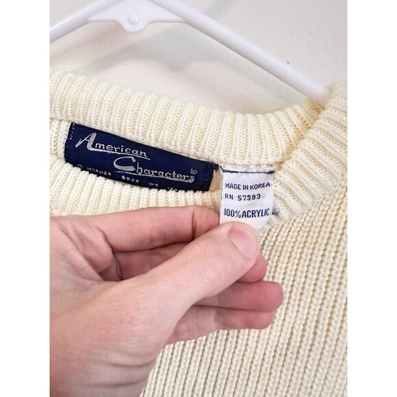 Vintage 1966 American Characters Looney Tunes Tweety Bird Knit Sweater Warner - Picture 4 of 7